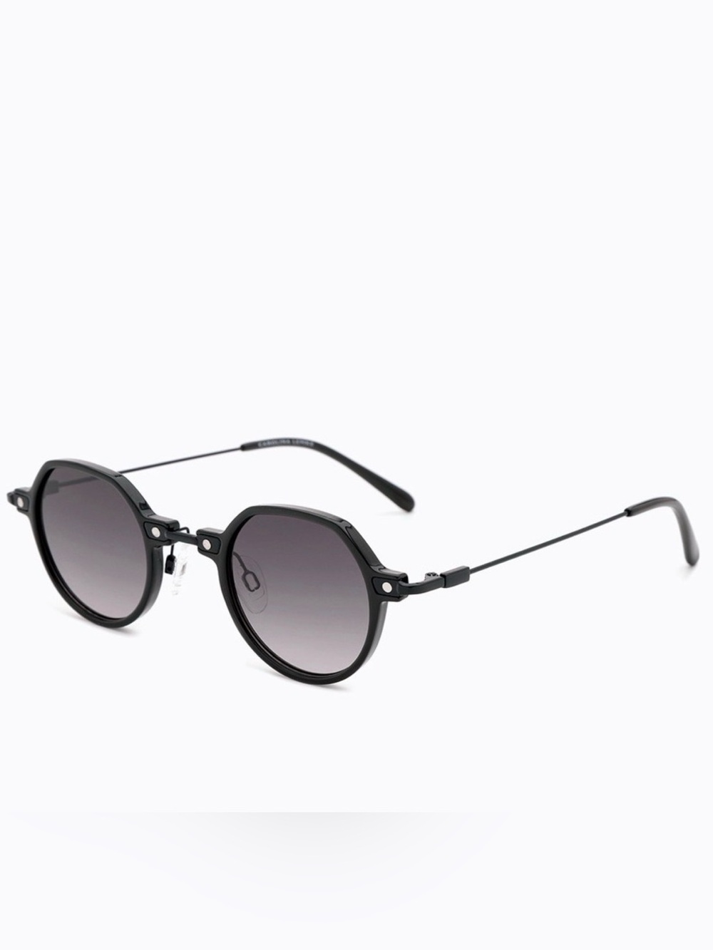 NEW Carolina Lemke Yogi Retro Round Black Sunglasses CL3315 Unisex